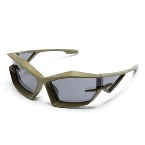 Givenchy Eyewear Giv Cut Shield Sunglasses GV400491 Matte Green Unisex
